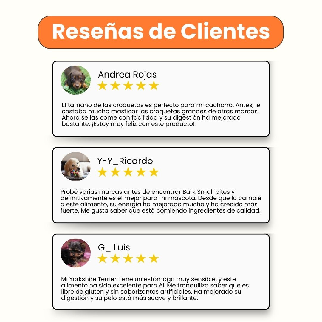 Alimento seco Bark Small Bites Pollo Kanu Pet para Cachorros Razas Pequeñas