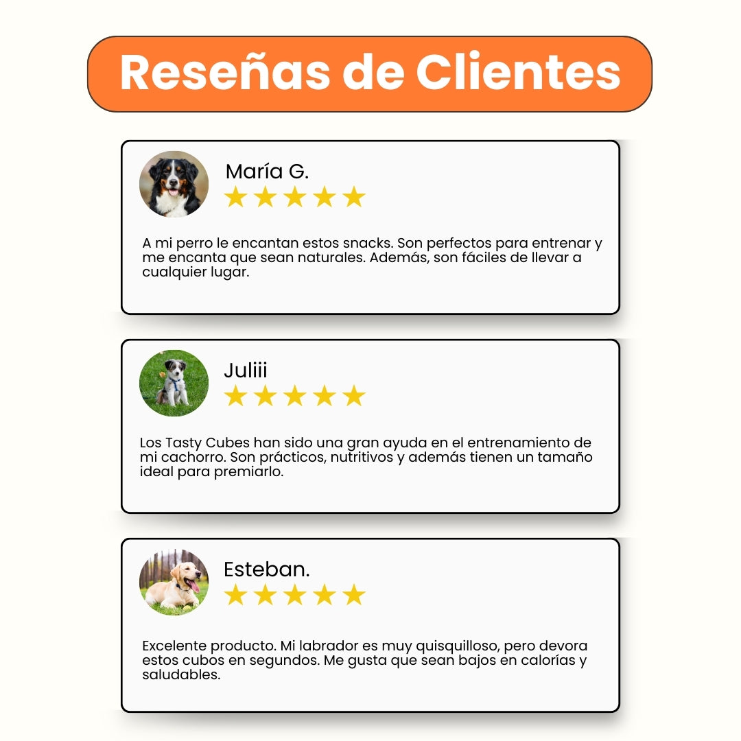 Kanu Pet Tasty Cubes de Zanahoria Liofilizada para Perros, Snack Natural, Bajo en Calorías, Ideal para Entrenar y Recompensar a tu Mascota