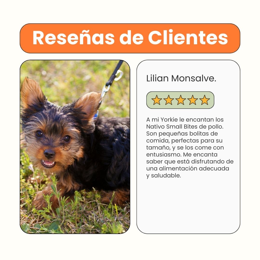 Alimento seco Nativo Small Bites Pollo y Pescado Kanu Pet para perro adulto