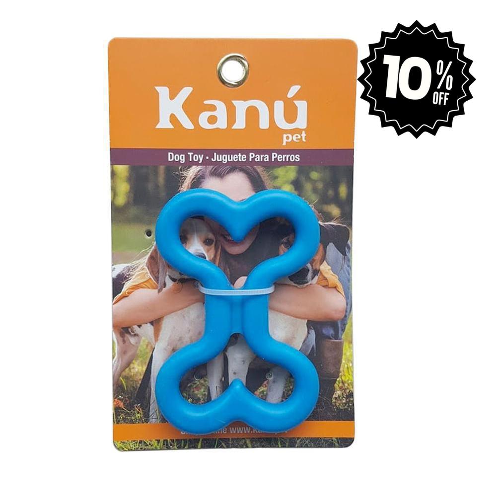 Juguete Hueso de Rubber Azul Kanu Pet para perro