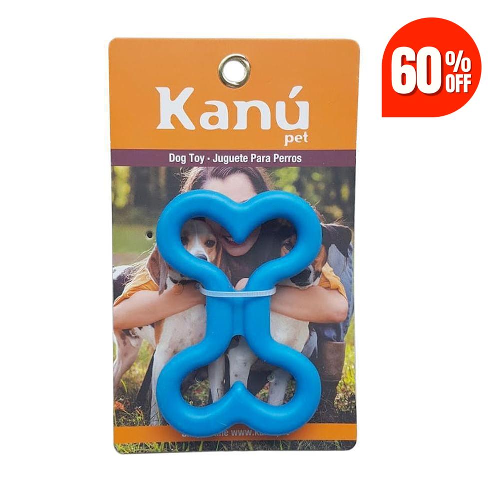 Juguete Hueso de Rubber Azul Kanu Pet para perro