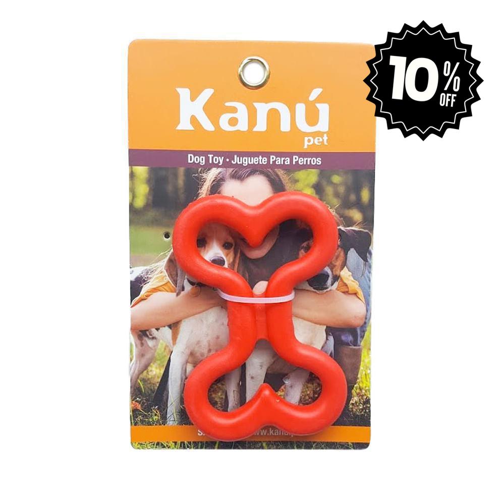 Juguete Hueso de Rubber Rojo Kanu Pet para perro