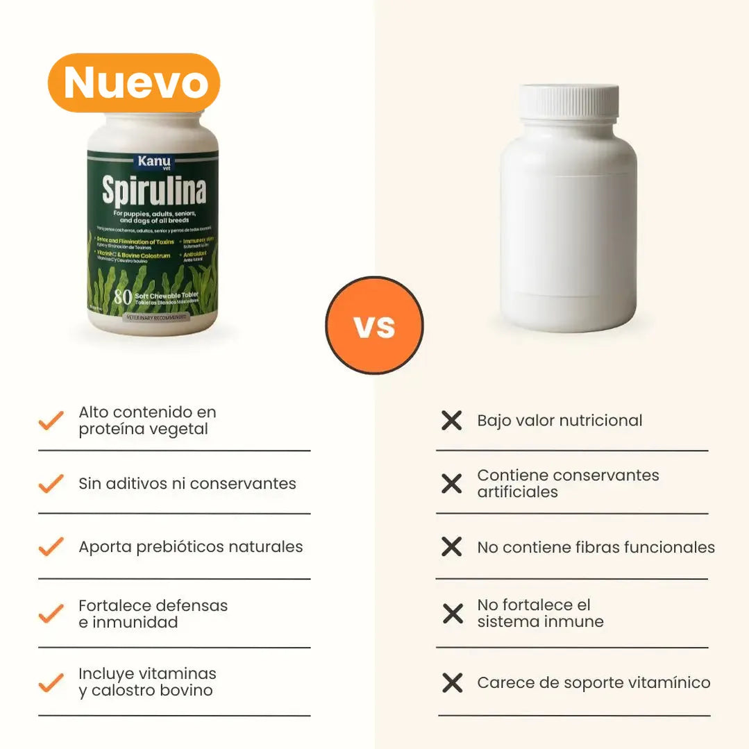 Suplemento spirulina para perro - kanu pet