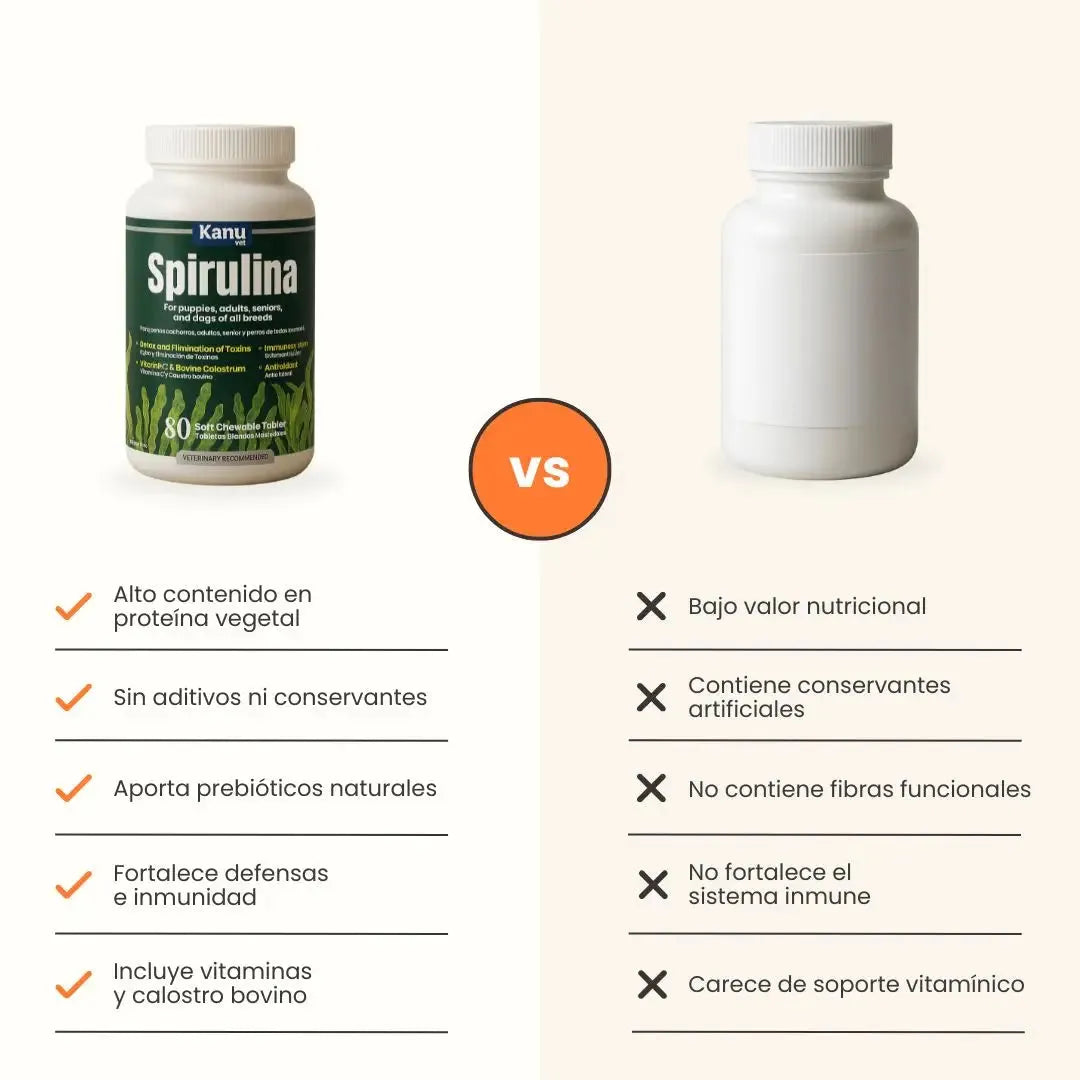Suplemento spirulina para perro - kanu pet