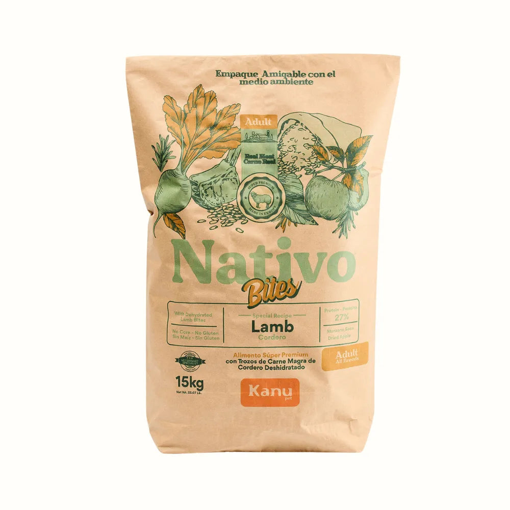 bulto_Alimento_Seco_Nativo_Bites_Cordero_Kanu_Pet_Para_Perro_Adulto