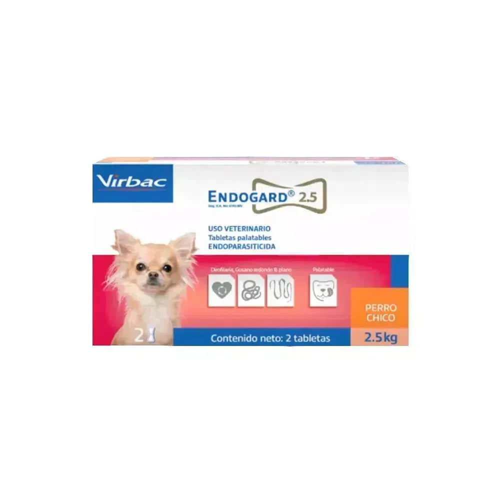 Endogard 2.5 Caja x 2 Unidades Para Perro