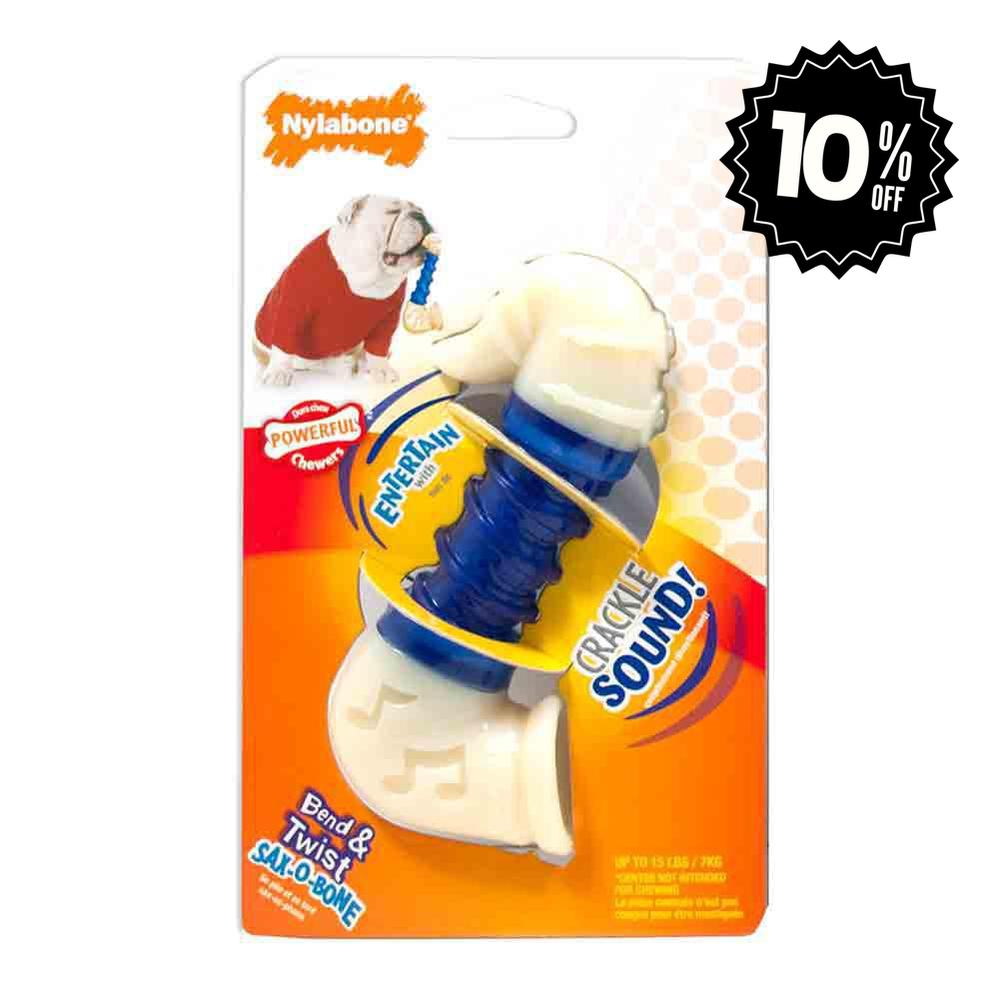 Nylabone dura chew saxobone small para perro
