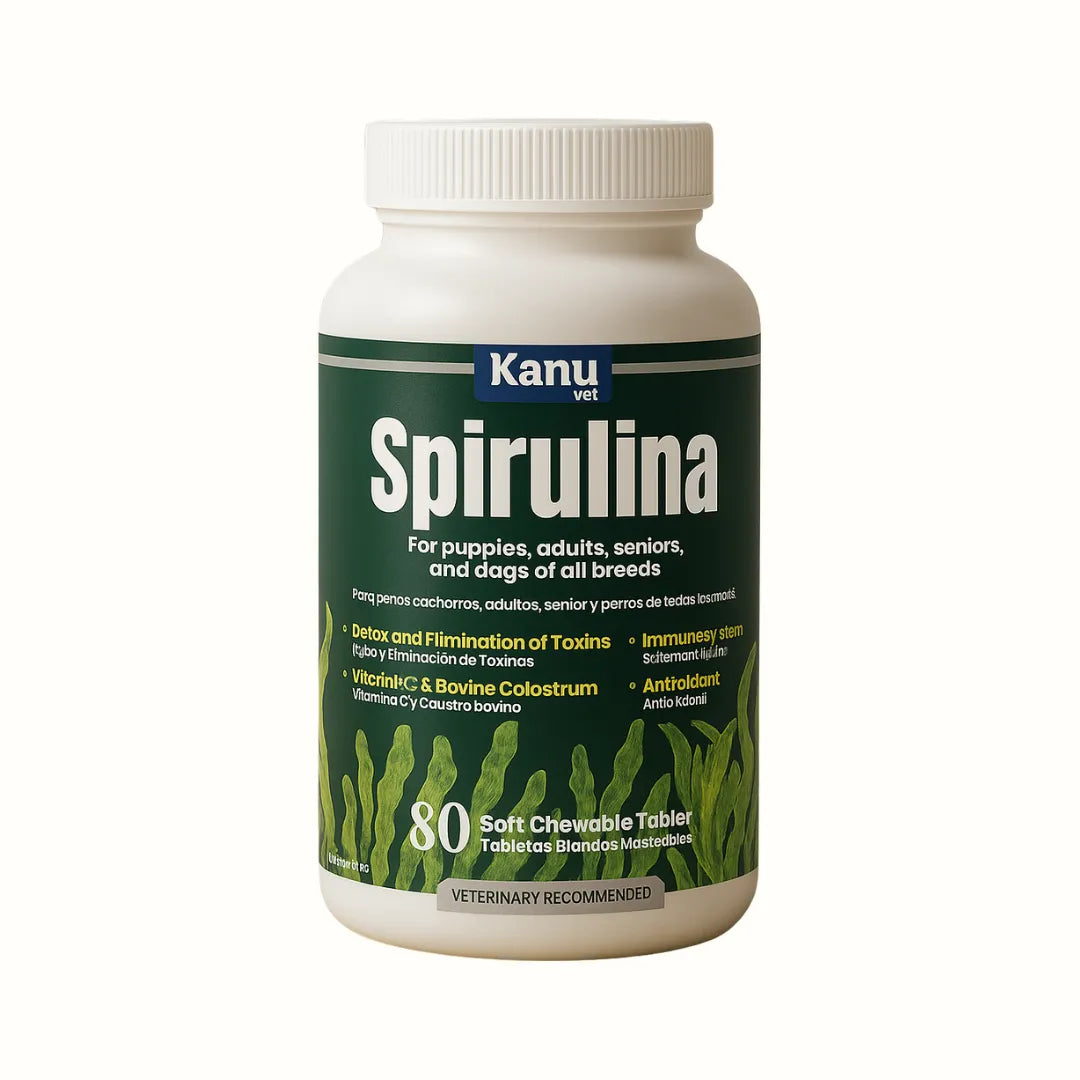 suplemento de spirulina para perros adultos y cachorros