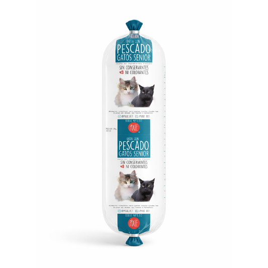 Alimento Congelado Pixie de pescado al horno para gatos senior