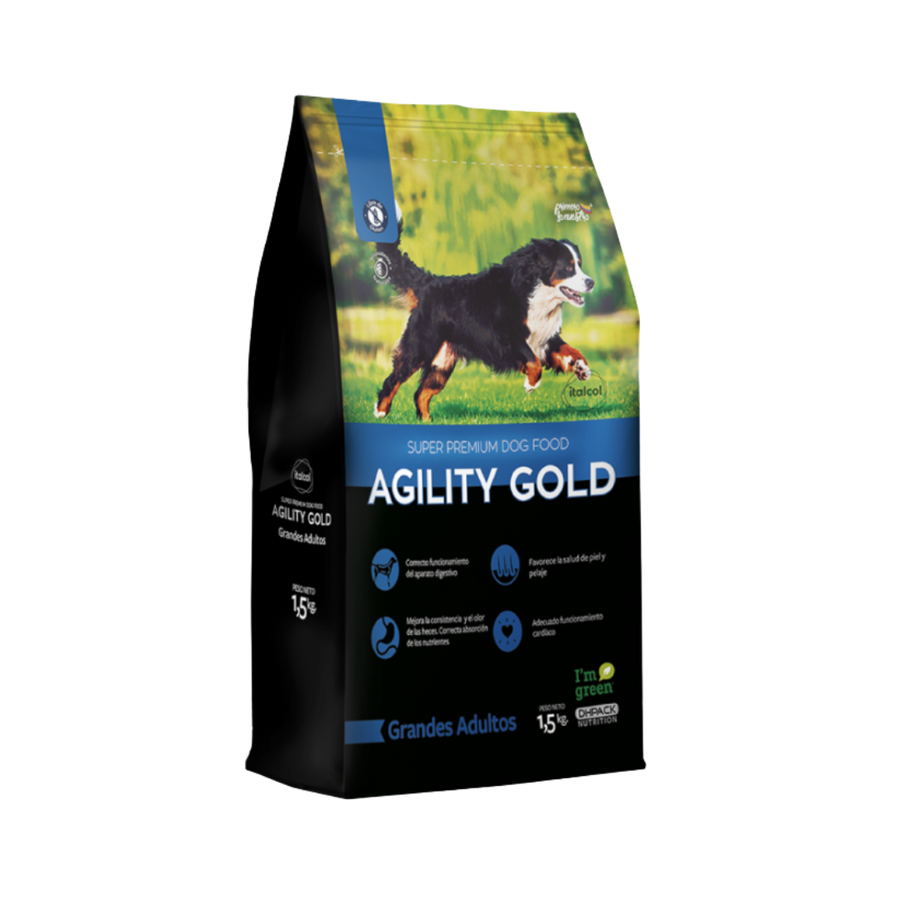  Alimento seco para perro Agility Gold Grandes Adultos
