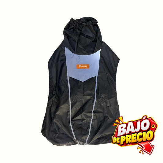Impermeable Negro Kanu Pet para Perro