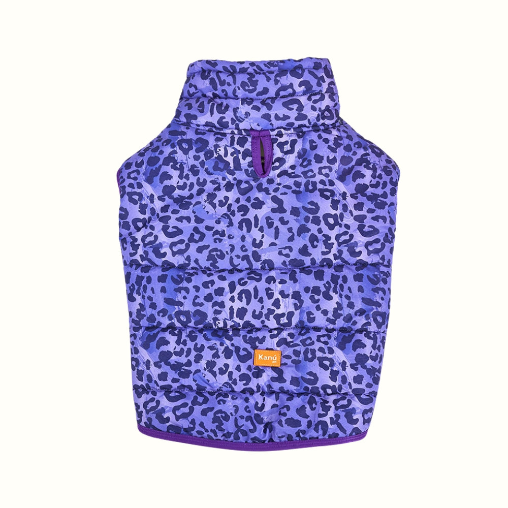 Chaleco Animal Print Morado con Peluche Kanu Pet para Perro