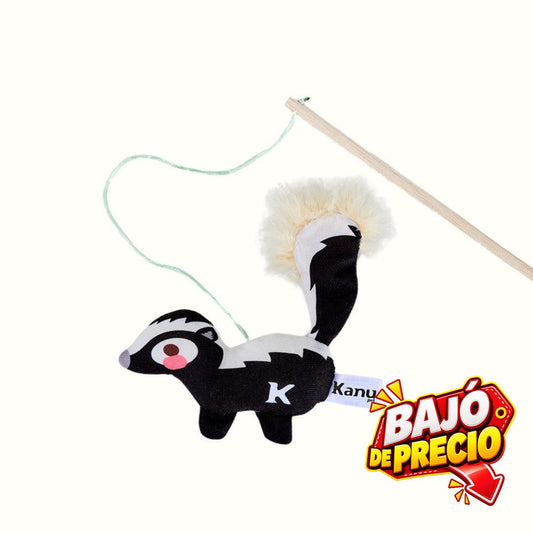 Juguete de Peluche Zorrillo con vara Kanu Pet para Gato