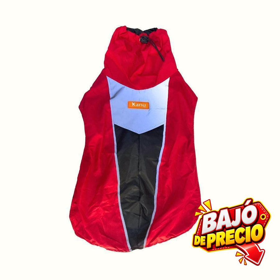 Impermeable Rojo Kanu Pet para Perro