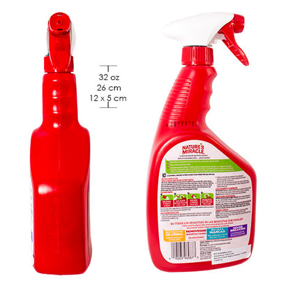 Natures Miracle Eliminador De Manchas y Olores Lemon 32 Oz Para Perro