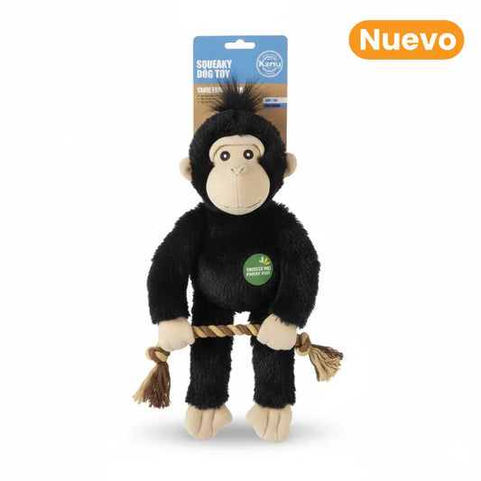 Juguete de Peluche Gorila con Sonido Kanu Pet para Perro