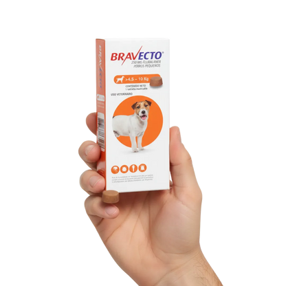 Antipulgas Bravecto 4.5 a 10 kg para perro