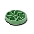 Comedero Circular Flor Antirreflujo Kanu Pet Verde para Perro y Gato