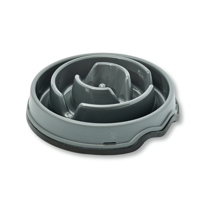 Comedero Circular Antirreflujo Kanu Pet Gris para Perro y Gato