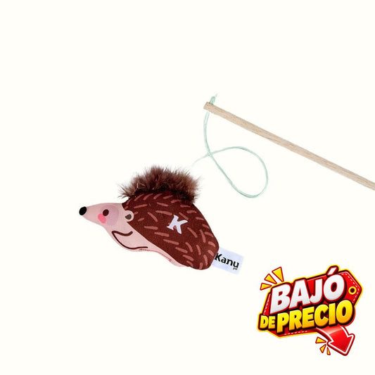 Juguete de Peluche Erizo con vara Kanu Pet para Gato