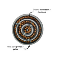 Comedero Circular Antirreflujo Kanu Pet Gris para Perro y Gato
