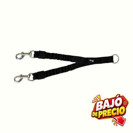 Trailla Doble King Negro Kanu Pet para Perro