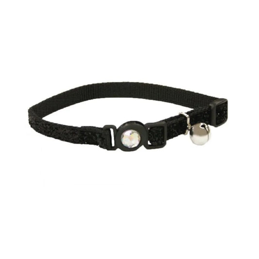 Collar Gato Brillante Negro para gatos