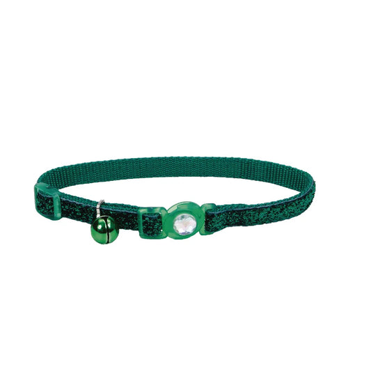 Collar Gato Brillante Verde para gatos