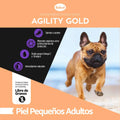 Alimento para perro Agility Gold Pequeños adultos Piel