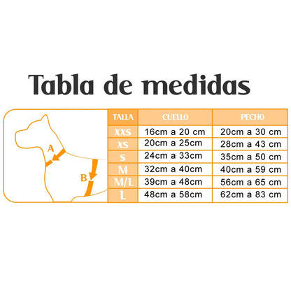 Pechera y Correa Zorros Fedele Para Perro M/L