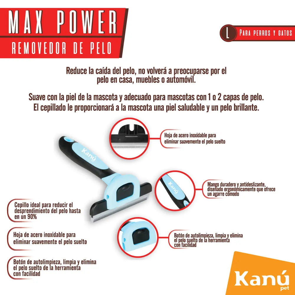 Cepillo Kanu Max Power Para Todas L - {{ Kanu Pet }}