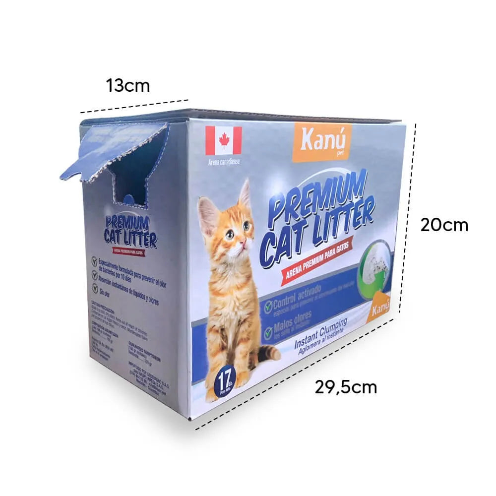 Arena Canadiense Kanu Pet Premium Cat Litter para Gato. Con Carbón Activado - {{ Kanu Pet }}