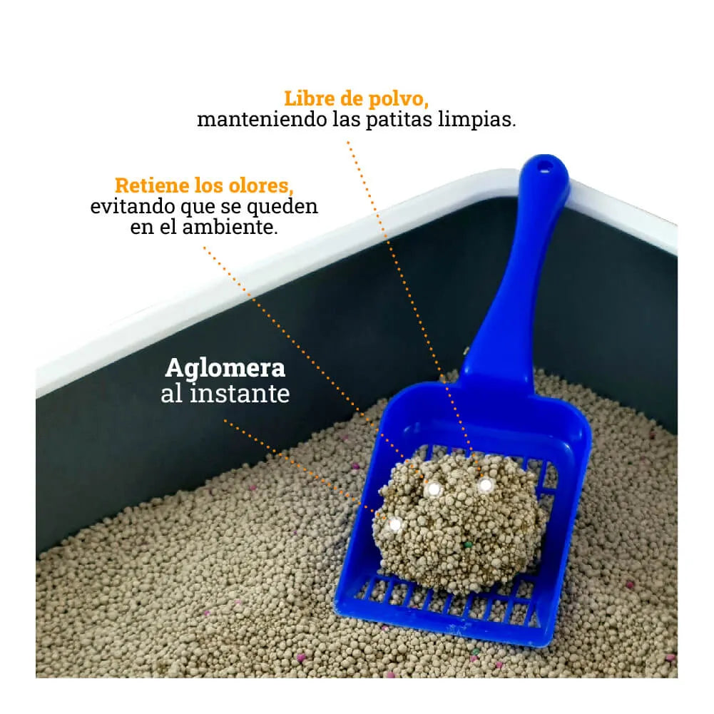 Arena de Bentonita Kanu Pet Cat Litter para Gatos. 99% libre de Polvo. Aglomera al Instante - {{ Kanu Pet }}