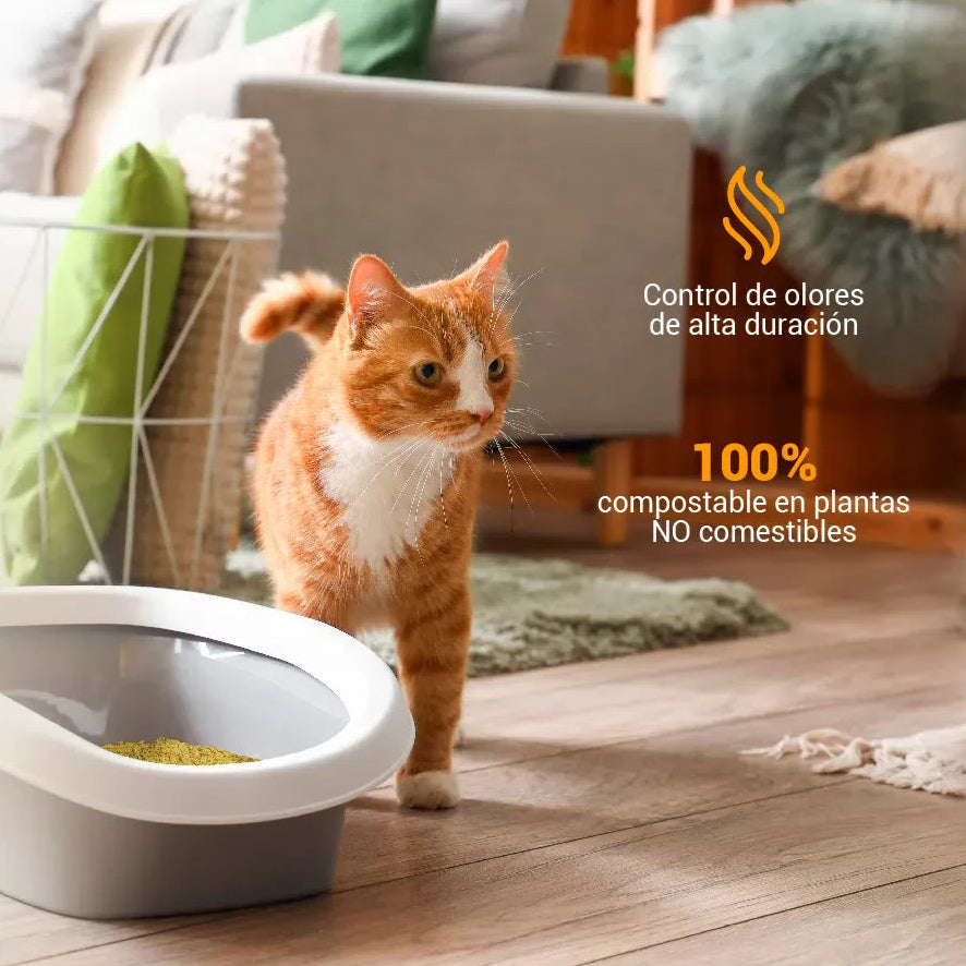 Arena 100% de Maíz Kanu Pet Corn Cat Litter para Gato 100% Ecológíca - {{ Kanu Pet }}