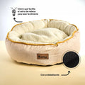 Cama Redonda Ovejero Beige Kanu Pet para Perro