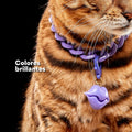 Collar Cadena Acrilica Kanu Pet Lila Para Perro y Gato