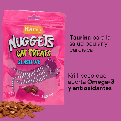 Snack Nuggets Sensitive Kanu Pet para Gatos