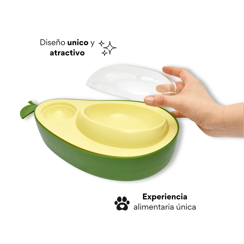 Comedero/Dispensador Antirreflujo Aguacate Kanu Pet Para Perros