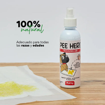 Spray de Adiestramiento Pee Here de Kanu Pet para perros y gatos 100% Natural - {{ Kanu Pet }}