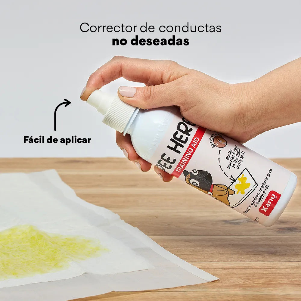 Spray de Adiestramiento Pee Here de Kanu Pet para perros y gatos 100% Natural - {{ Kanu Pet }}