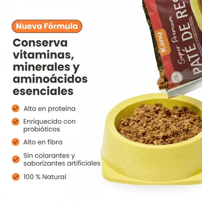Alimento Húmedo Paté de Res Kanu Pet para Perros