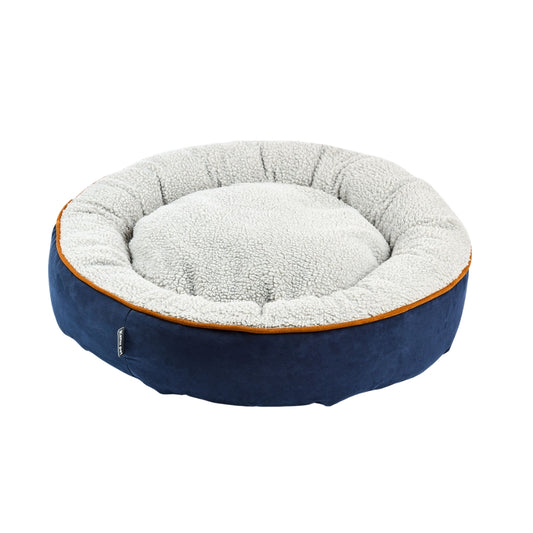 Cama Redonda Ovejero Azul / Caramelo Kanu Pet Para Perro