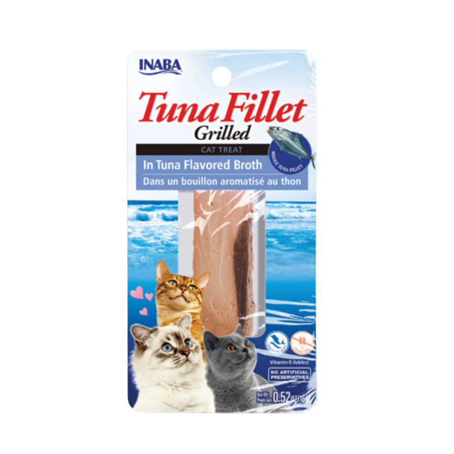 Snack Filete De Atún En Caldo Inaba para Gato