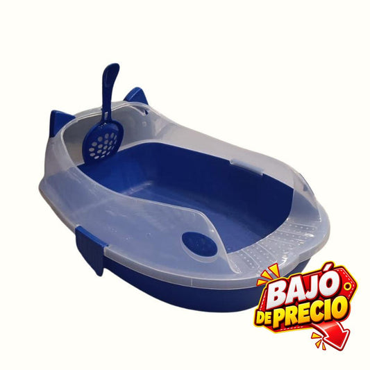 Arenero Azul Rey con Pala Kanu Pet para Gato