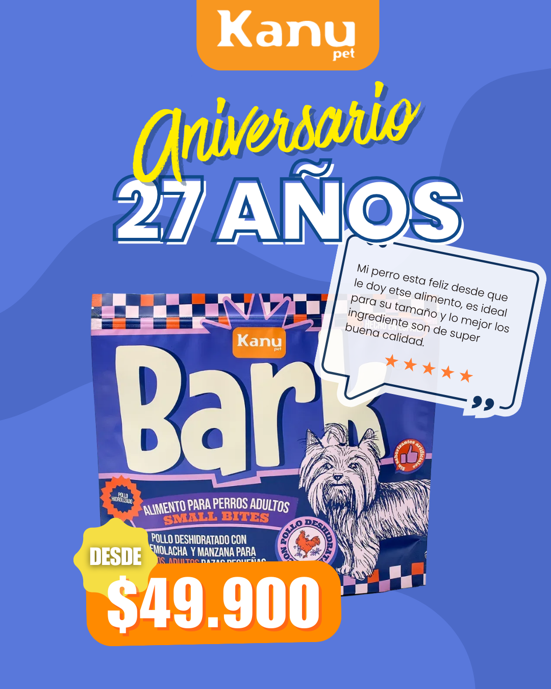 Alimento Seco Kanu Pet Bark Pollo Kanu Pet para perro adulto todas las razas
