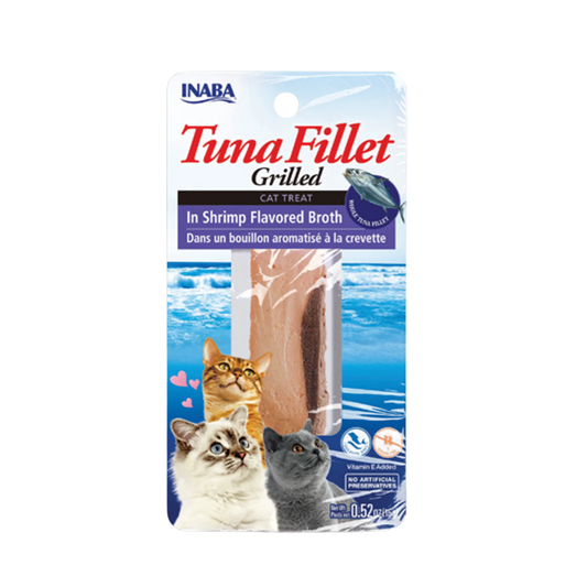 Snack Filete de atún en Caldo de Camaron Inaba para Gato
