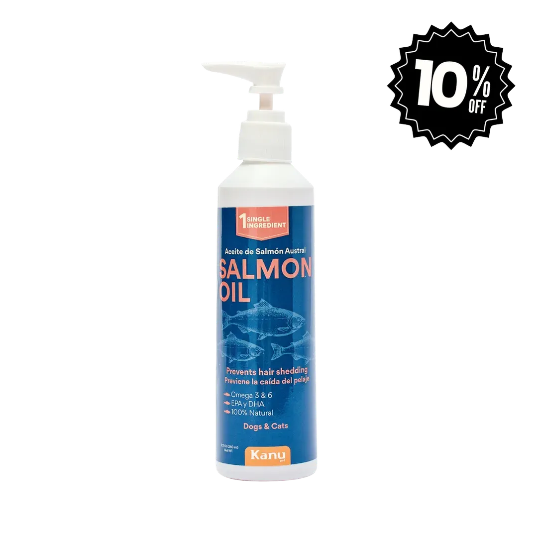 Suplemento Aceite de Salmón  Kanu Pet para perro y gato. Omega 3 y 6