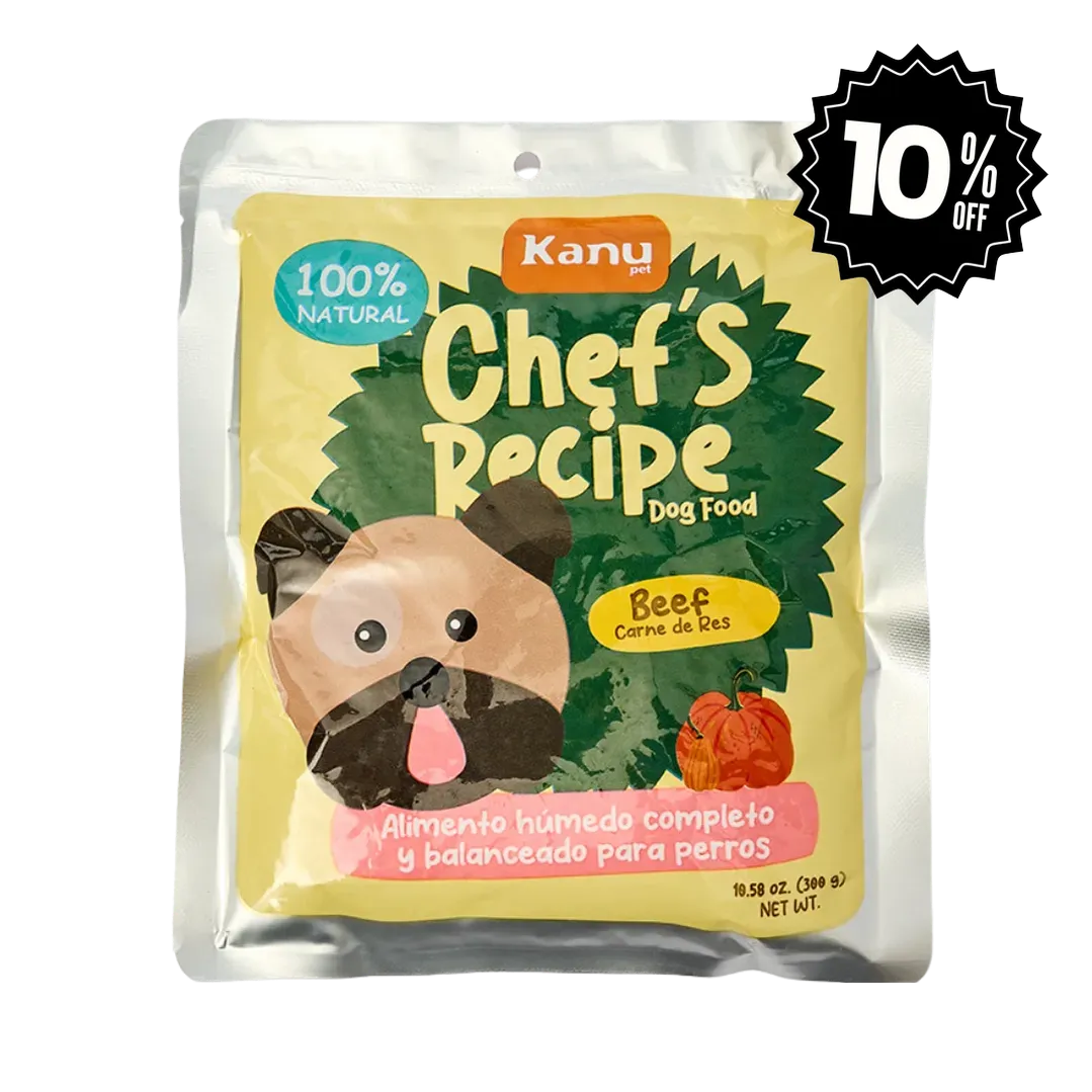 Alimento Húmedo Completo Chef's Recipe Carne de Res Kanu Pet para Perros