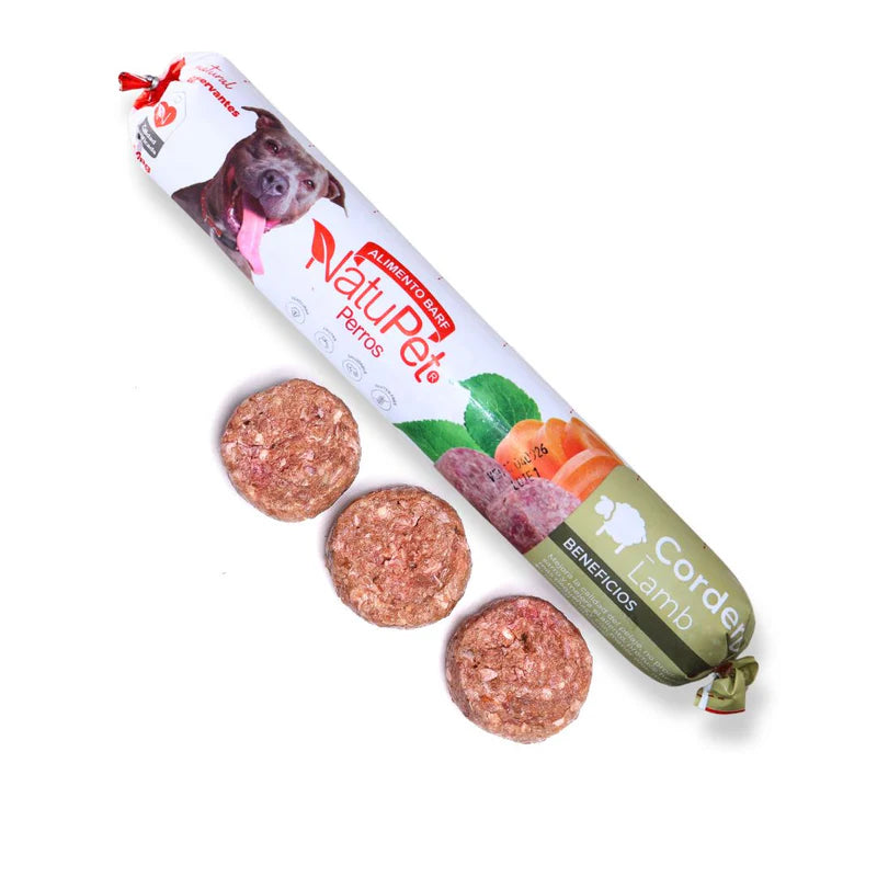 Alimento Congelado Natubarra Cordero Natupet para Perros