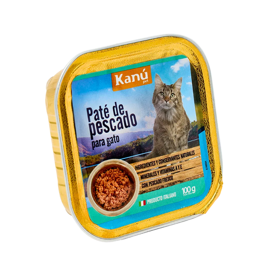 Alimento Húmedo Paté de pescado Kanu Pet  para Gato